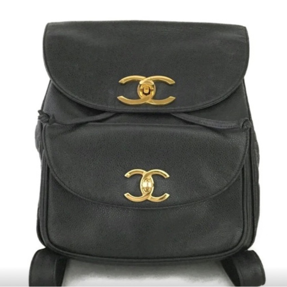 CHANEL, Authentic VINTAGE CAVIAR LEATHER BACKPACK